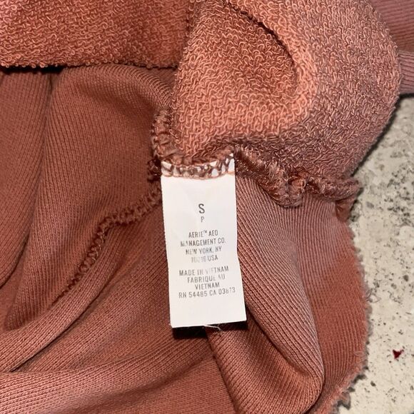 Aerie Twist Open Back Relaxed Fit Semi Cropped Sweatshirt,‎ SZ S Burnt Orange - Picture 9 of 11